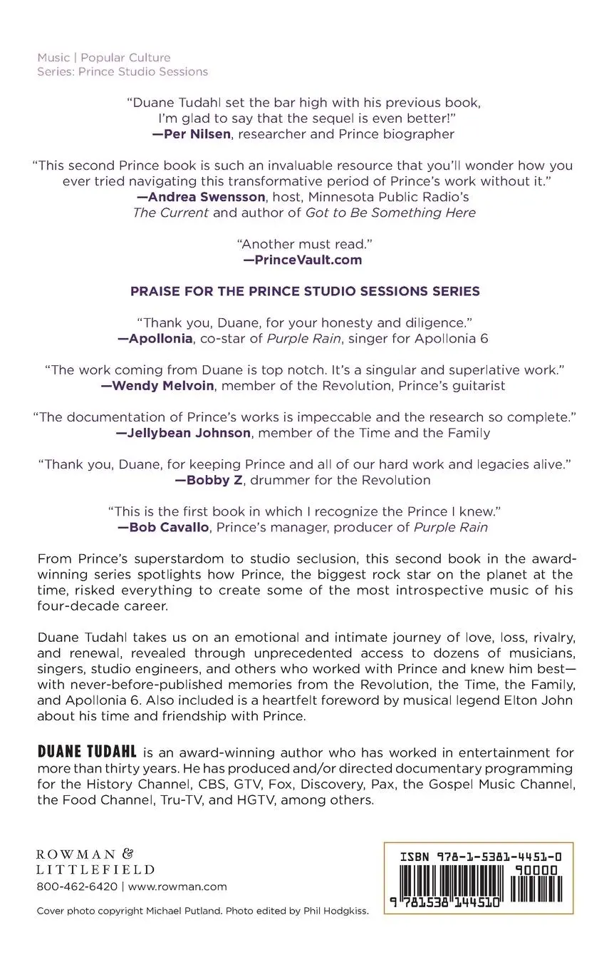Rückseite: 9781538144510 | Prince and the Parade and Sign O' The Times Era Studio Sessions | Buch