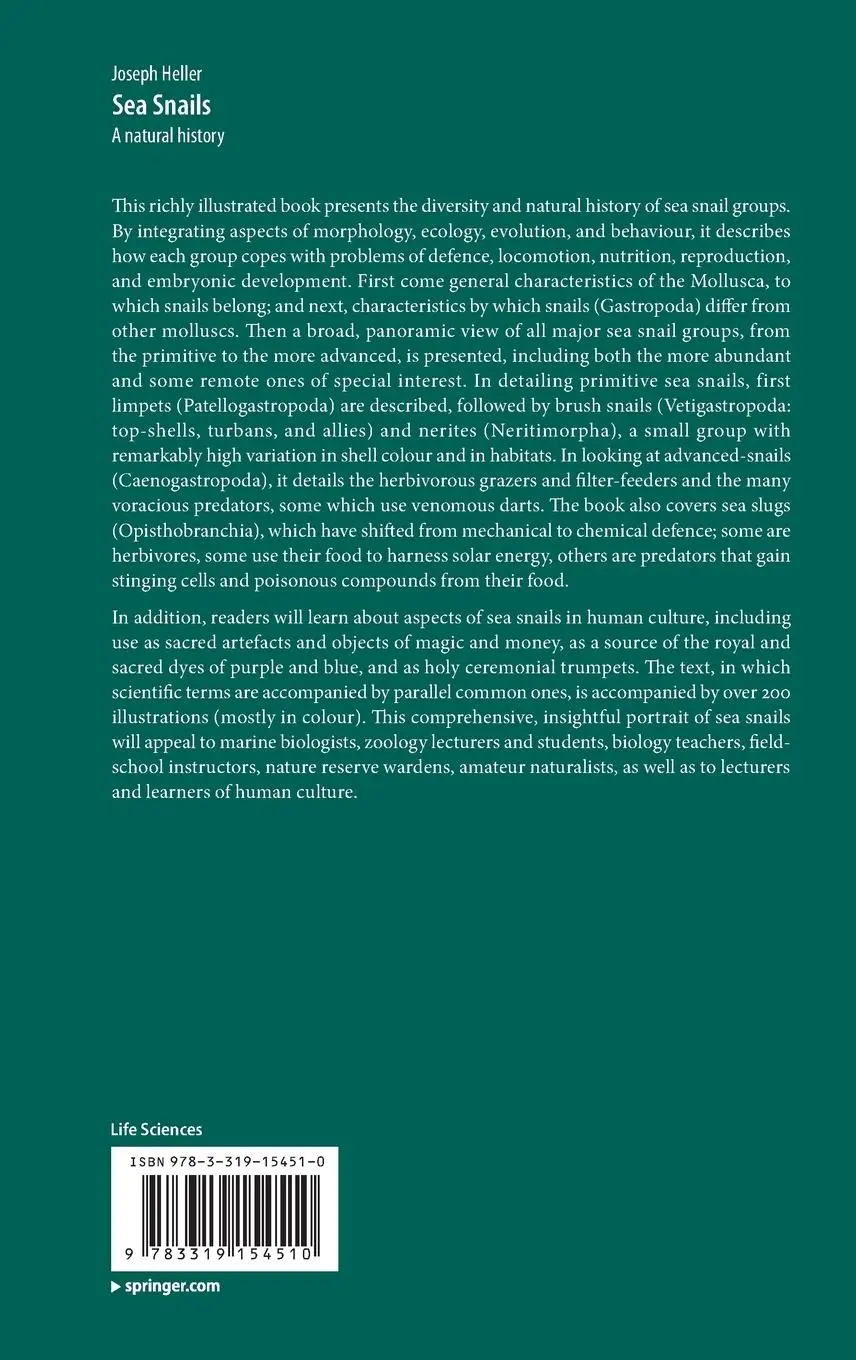 Rückseite: 9783319154510 | Sea Snails | A natural history | Joseph Heller | Buch | xiii | 2015