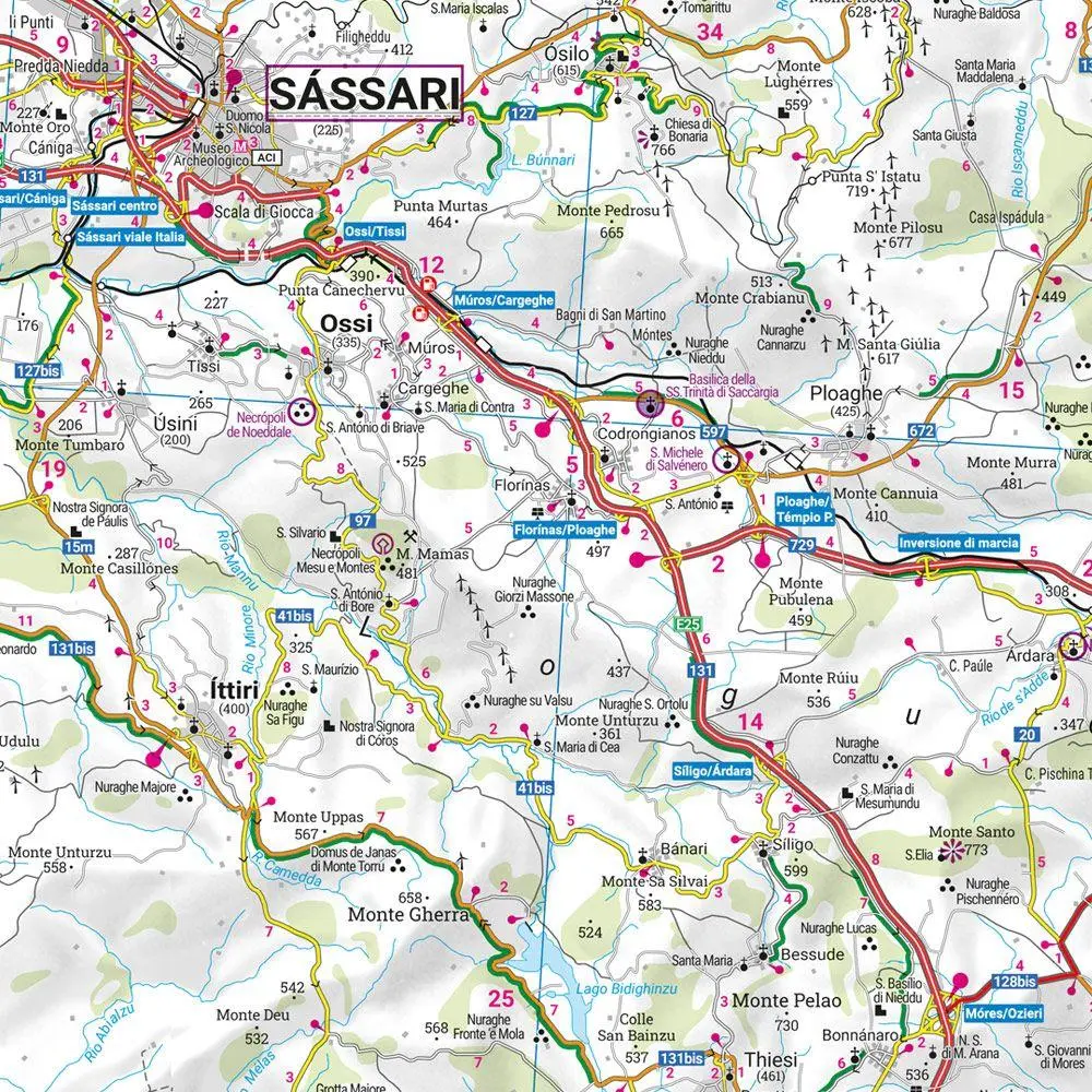 Bild: 9783707924510 | Sardinien, Straßen- und Freizeitkarte 1:150.000, freytag &amp; berndt