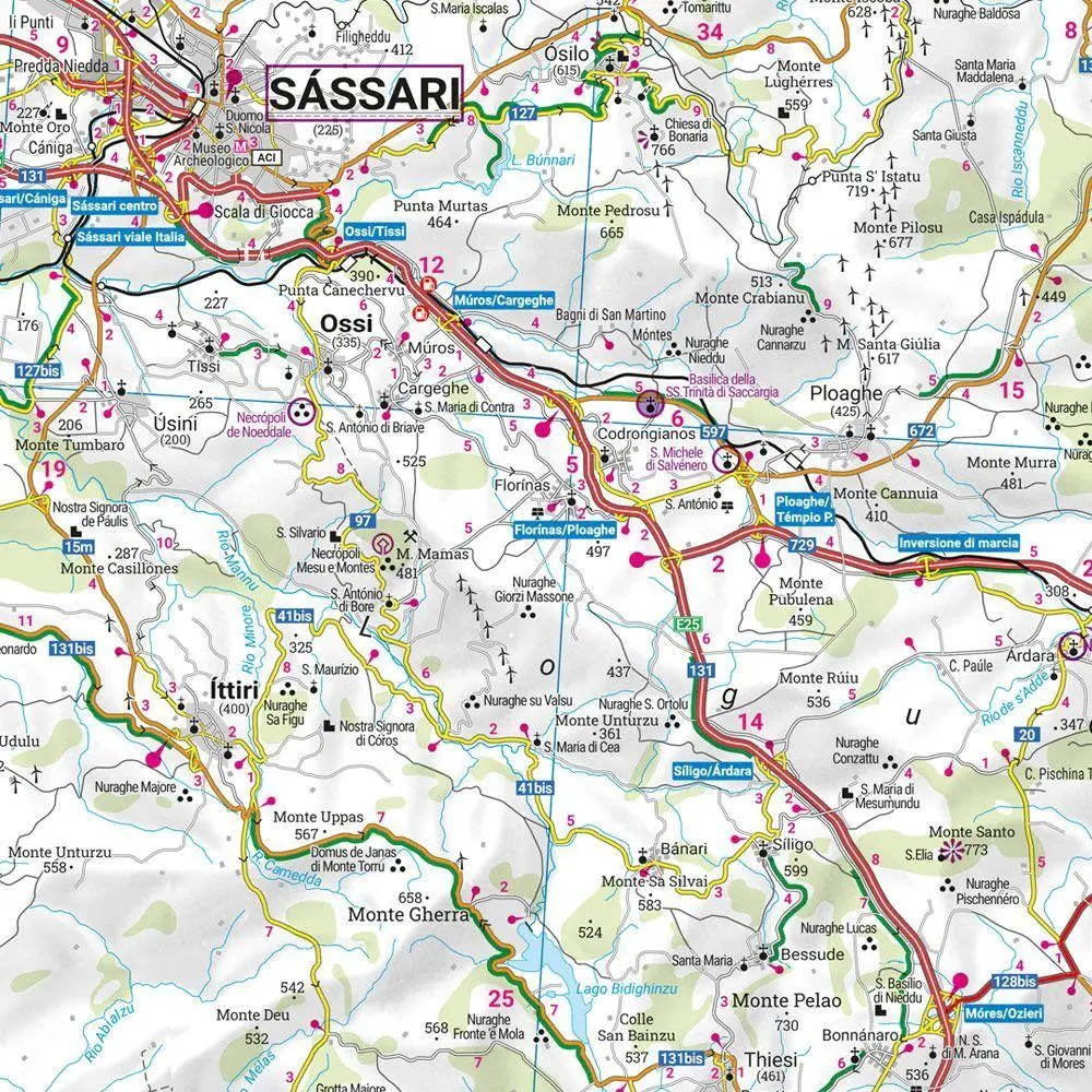 Bild: 9783707924510 | Sardinien, Straßen- und Freizeitkarte 1:150.000, freytag &amp; berndt