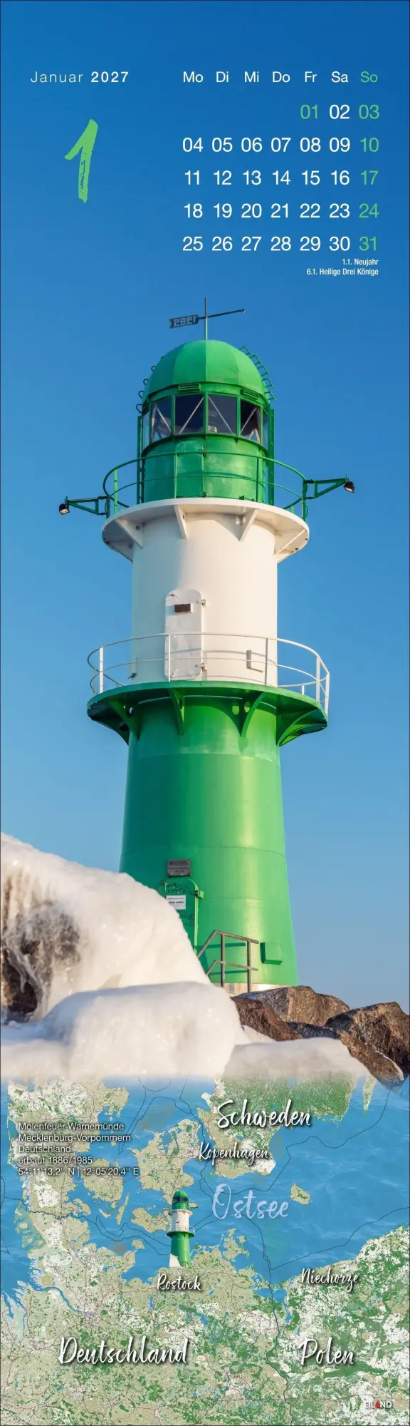 Bild: 9783964024510 | LongEiland Kalender 2027 | Eiland | Kalender | Spiralbindung | 13 S.