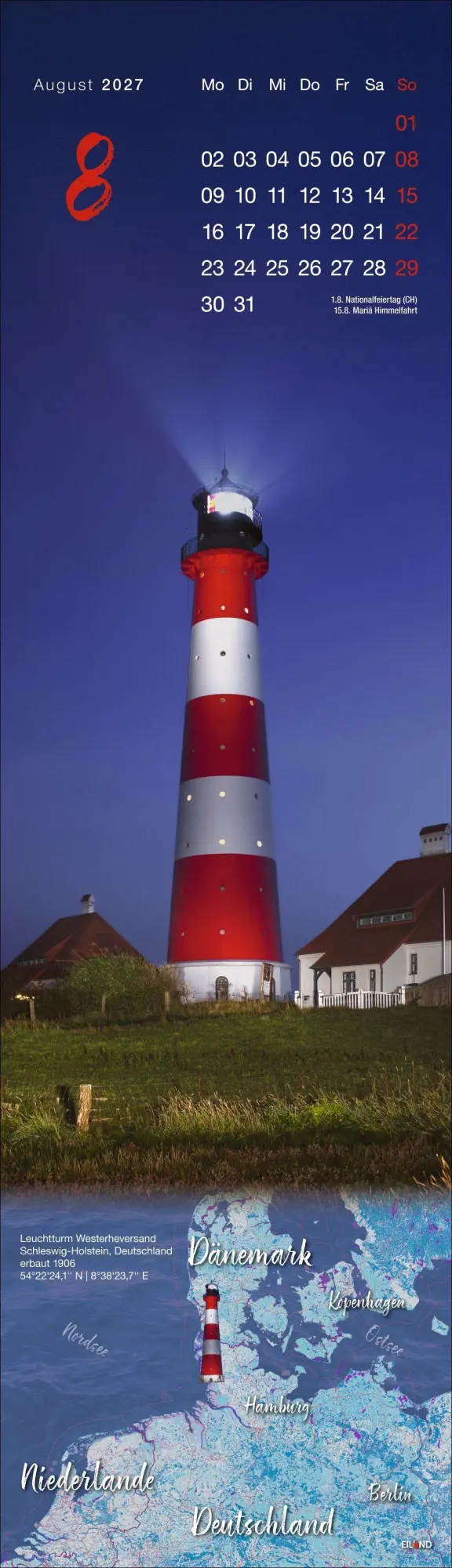 Bild: 9783964024510 | LongEiland Kalender 2027 | Eiland | Kalender | Spiralbindung | 13 S.