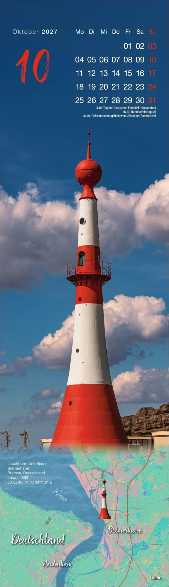 Bild: 9783964024510 | LongEiland Kalender 2027 | Eiland | Kalender | Spiralbindung | 13 S.