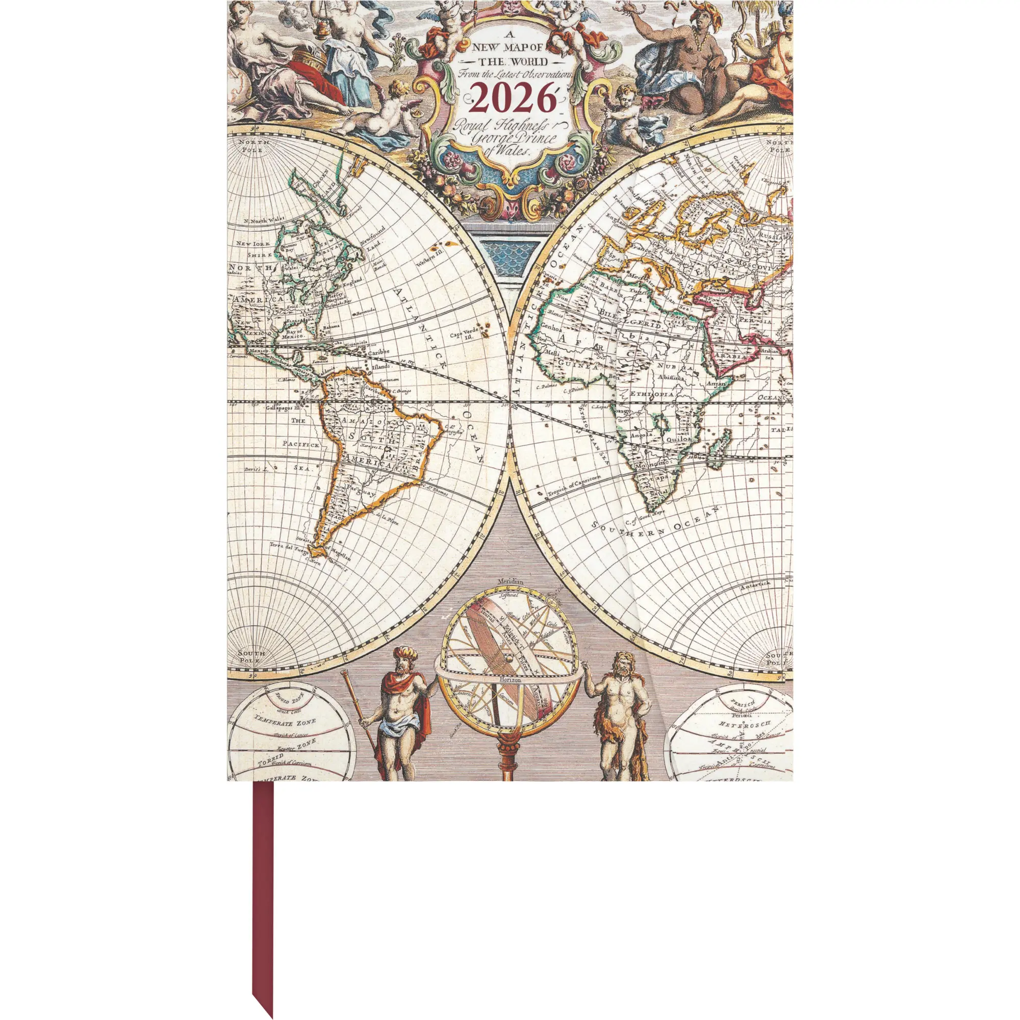 Cover: 4069095004610 | Antique Maps 2026 - Diary - Buchkalender - Taschenkalender - 16x22