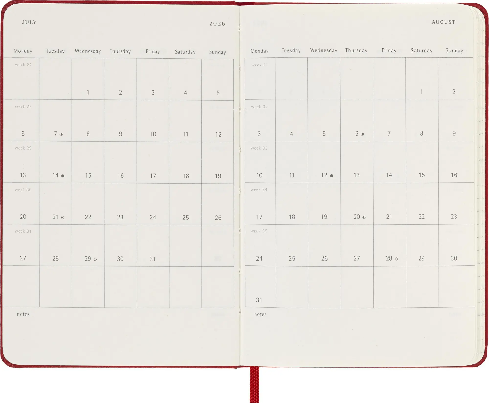 Bild: 8056999274610 | Moleskine 12 Monate Tageskalender 2026, Pocket/A6, 1 Tag = 1 Seite,...