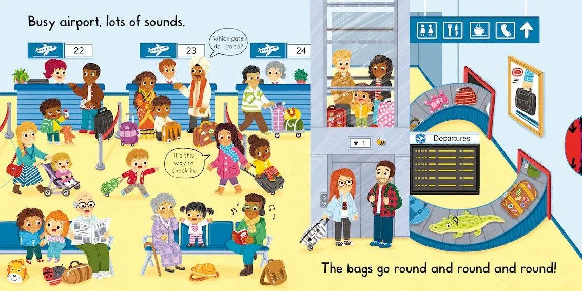 Bild: 9781529084610 | Busy Airport | A Push, Pull, Slide Book | Campbell Books | Buch | 2022