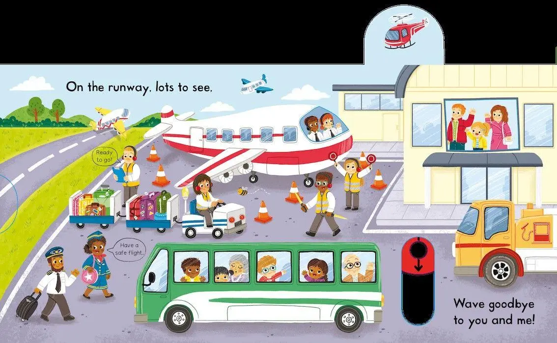 Bild: 9781529084610 | Busy Airport | A Push, Pull, Slide Book | Campbell Books | Buch | 2022