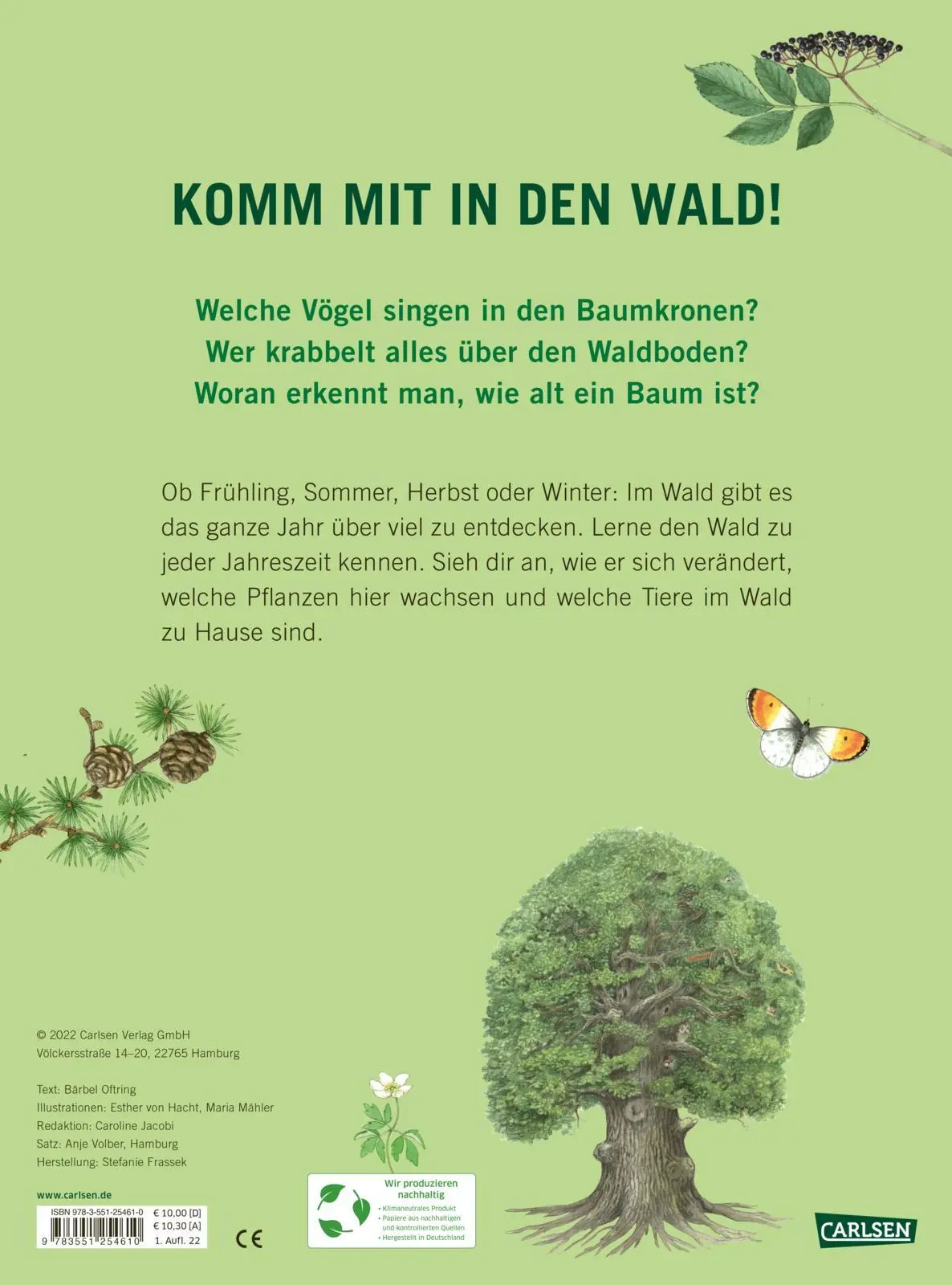 Rückseite: 9783551254610 | Im Wald | Bärbel Oftring | Buch | 18 S. | Deutsch | 2022