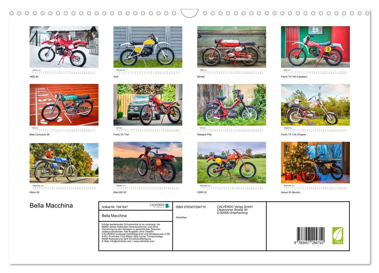 Bild: 9783457294710 | Bella Macchina (Wandkalender 2026 DIN A3 quer), CALVENDO...