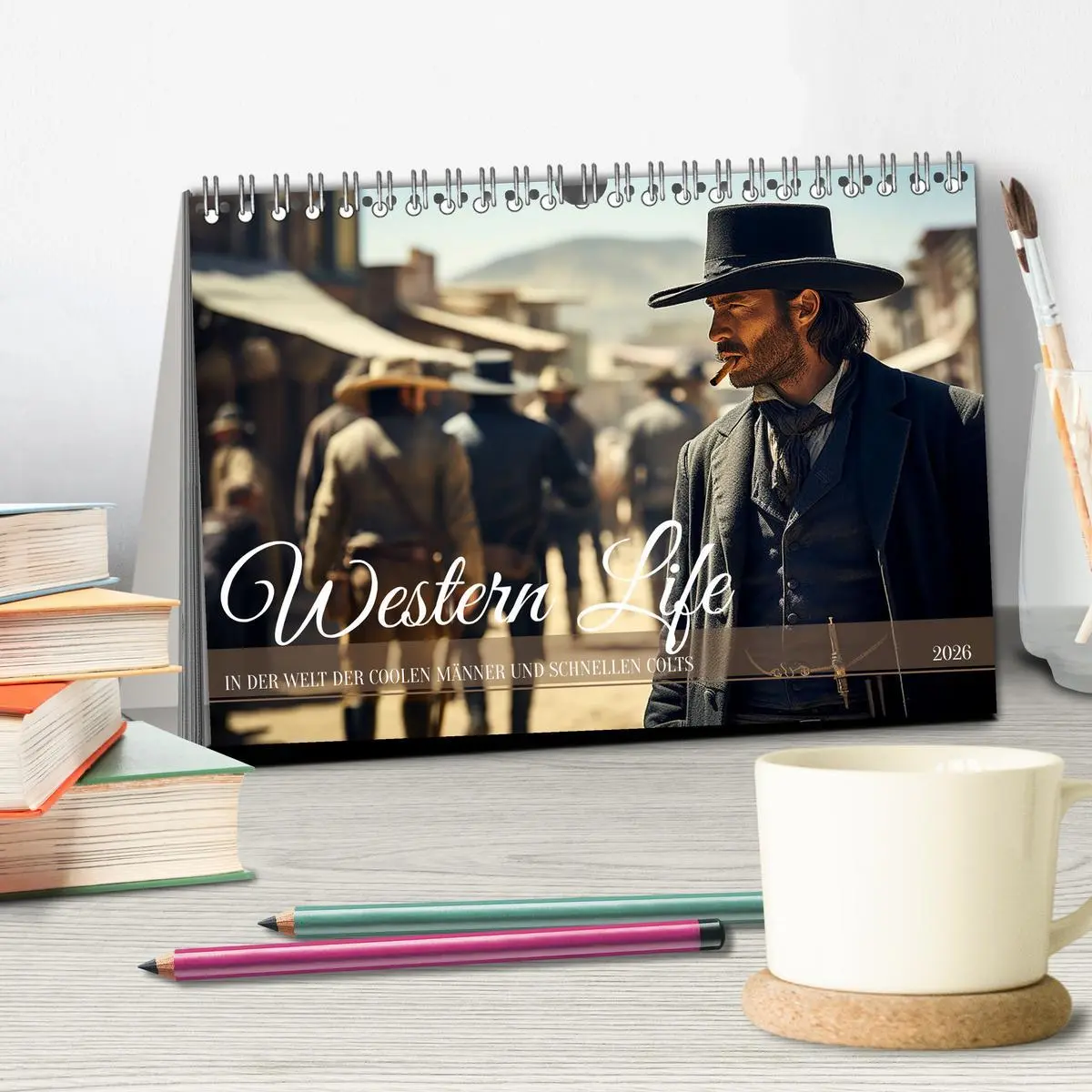 Bild: 9783457504710 | Western Life (Tischkalender 2026 DIN A5 quer), CALVENDO Monatskalender