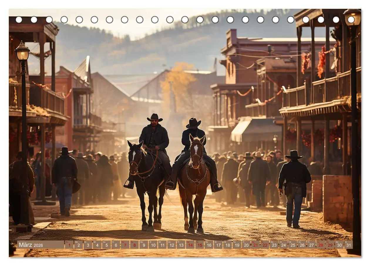 Bild: 9783457504710 | Western Life (Tischkalender 2026 DIN A5 quer), CALVENDO Monatskalender