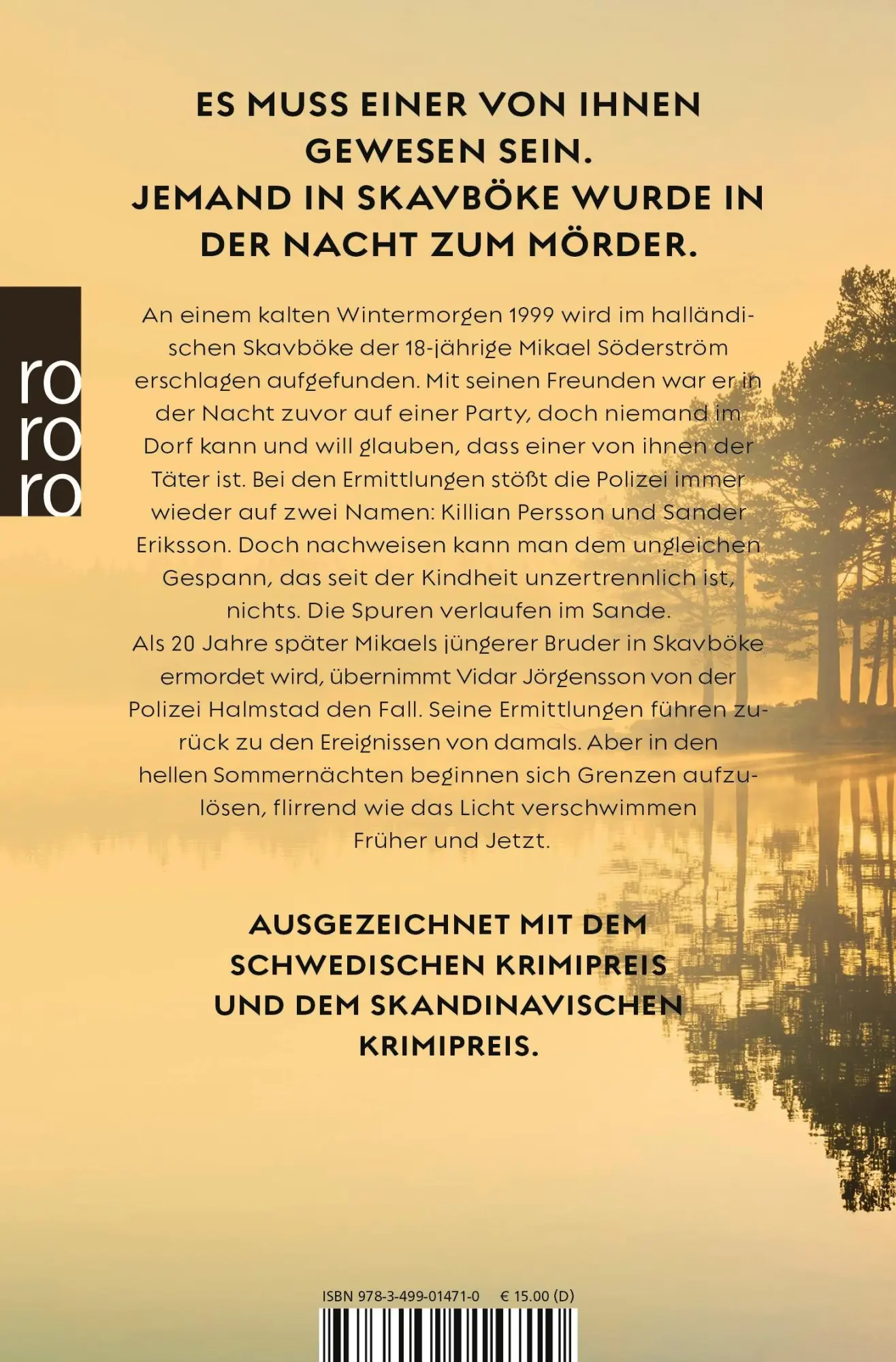Rückseite: 9783499014710 | Wenn die Nacht endet | Christoffer Carlsson | Taschenbuch | 464 S.