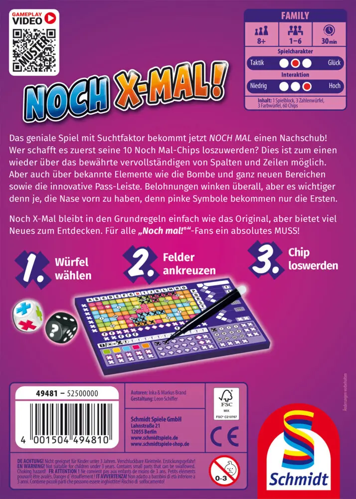 Bild: 4001504494810 | Noch X-Mal! | Klein &amp; Fein - Familienspiel | Spiel | Schachtel | 49481
