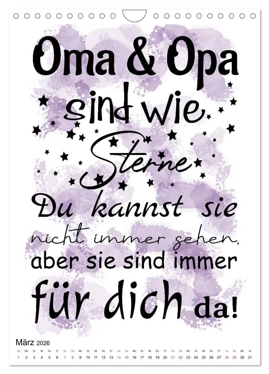 Bild: 9783516374810 | Oma und Opa, die Helden unserer Kindheit (Wandkalender 2026 DIN A4...