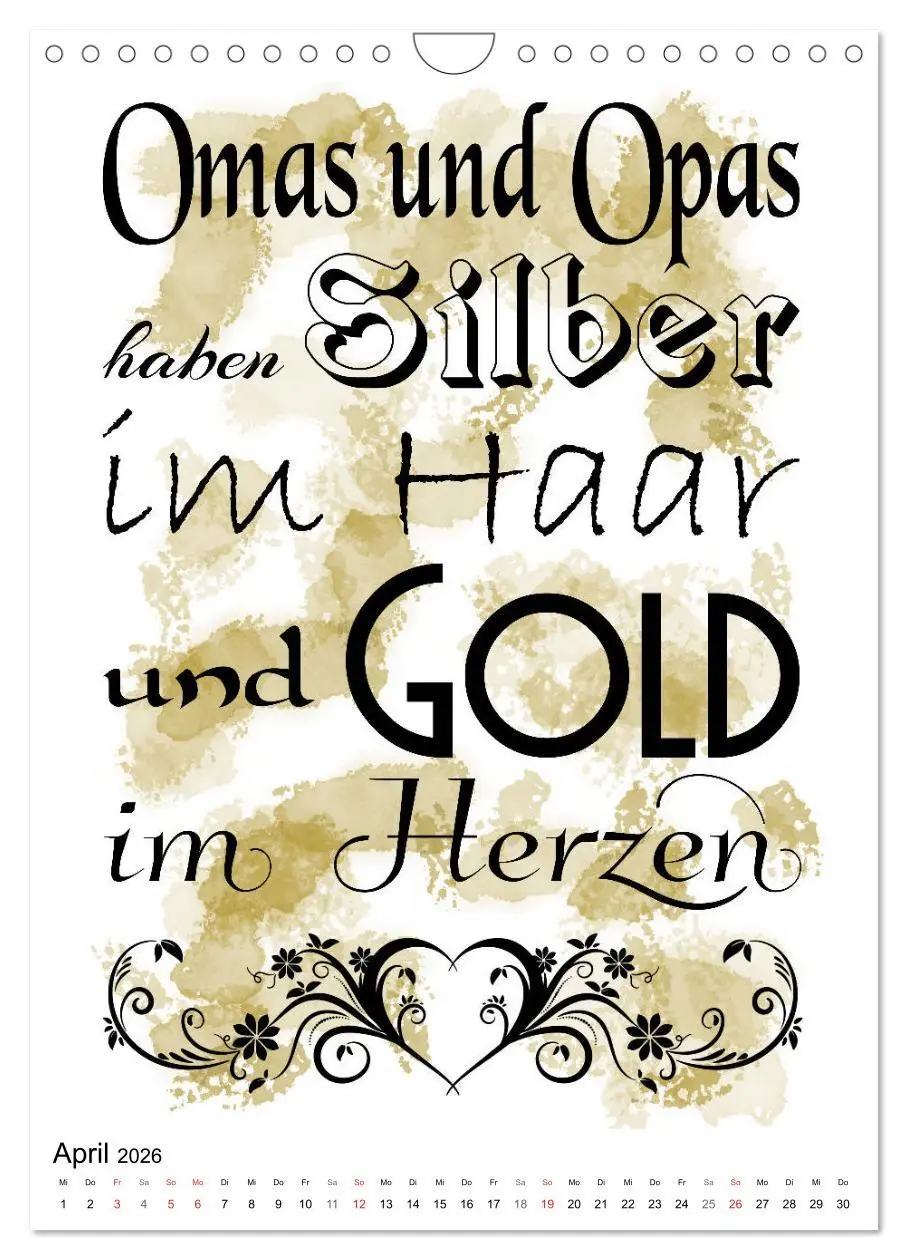 Bild: 9783516374810 | Oma und Opa, die Helden unserer Kindheit (Wandkalender 2026 DIN A4...