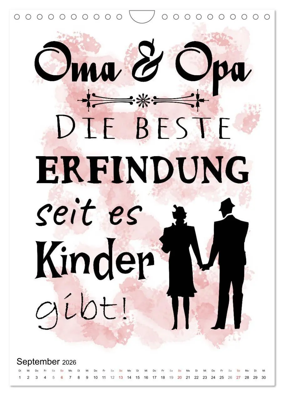 Bild: 9783516374810 | Oma und Opa, die Helden unserer Kindheit (Wandkalender 2026 DIN A4...