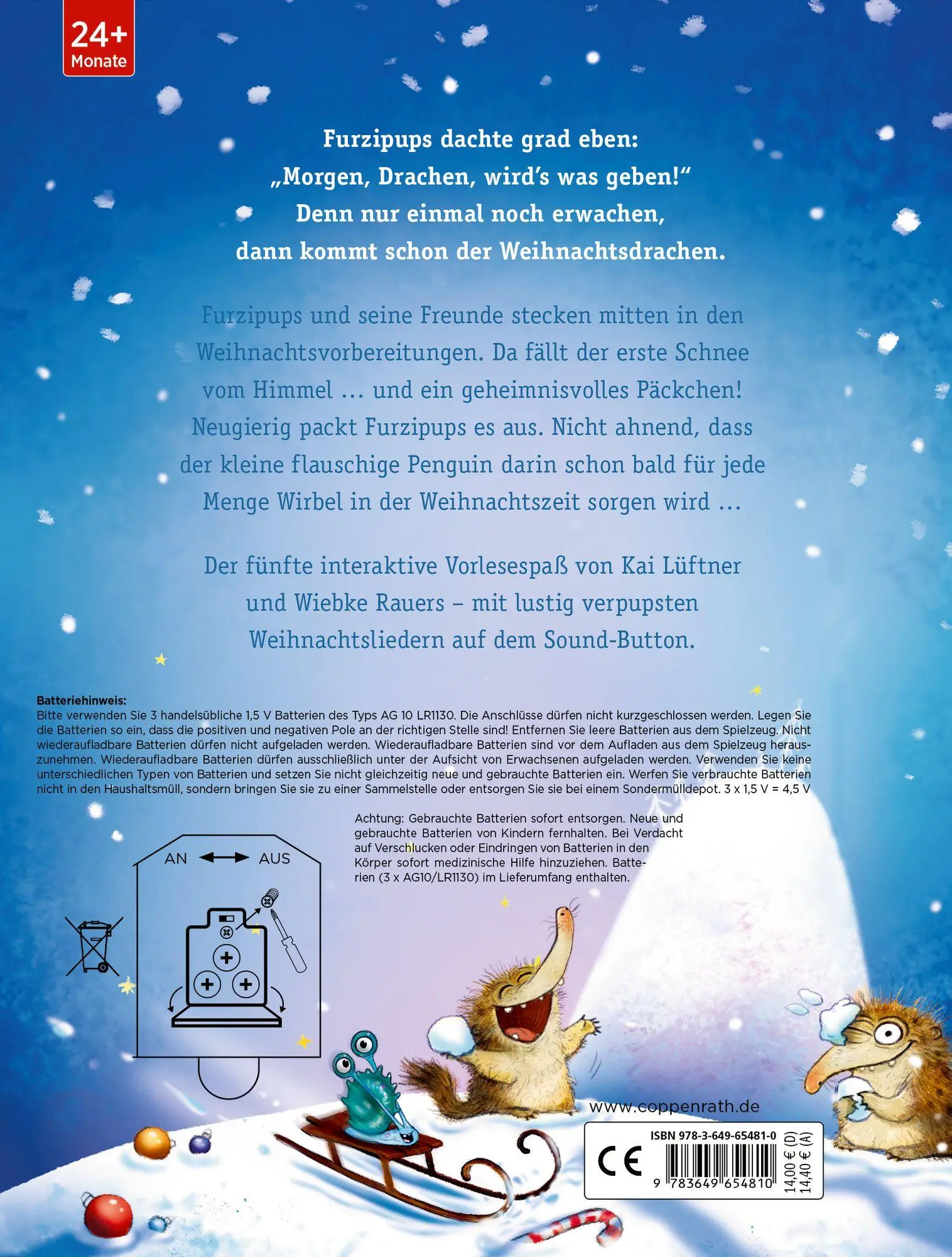 Bild: 9783649654810 | Furzipups (Pappbilderbuch) | Oh, du furzige Weihnachtszeit! | Lüftner