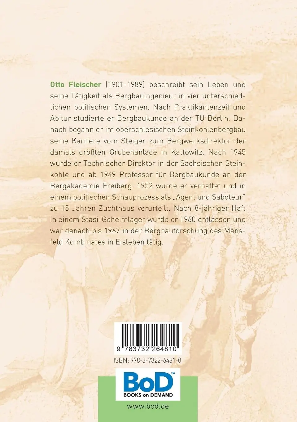 Rückseite: 9783732264810 | Lebenserinnerungen eines Bergingenieurs | Otto Fleischer | Taschenbuch