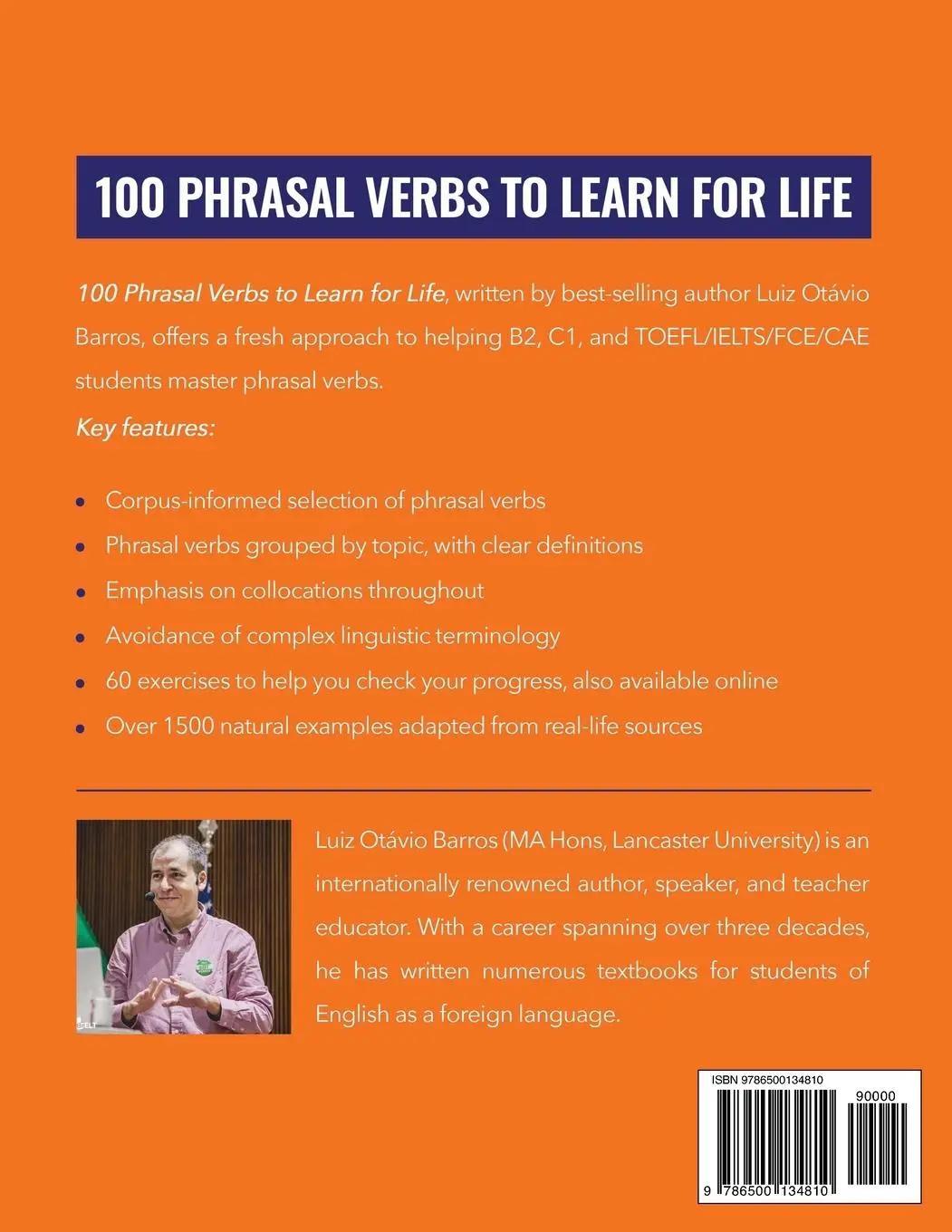 Rückseite: 9786500134810 | 100 Phrasal Verbs to Learn for Life | Luiz Otávio Barros | Taschenbuch