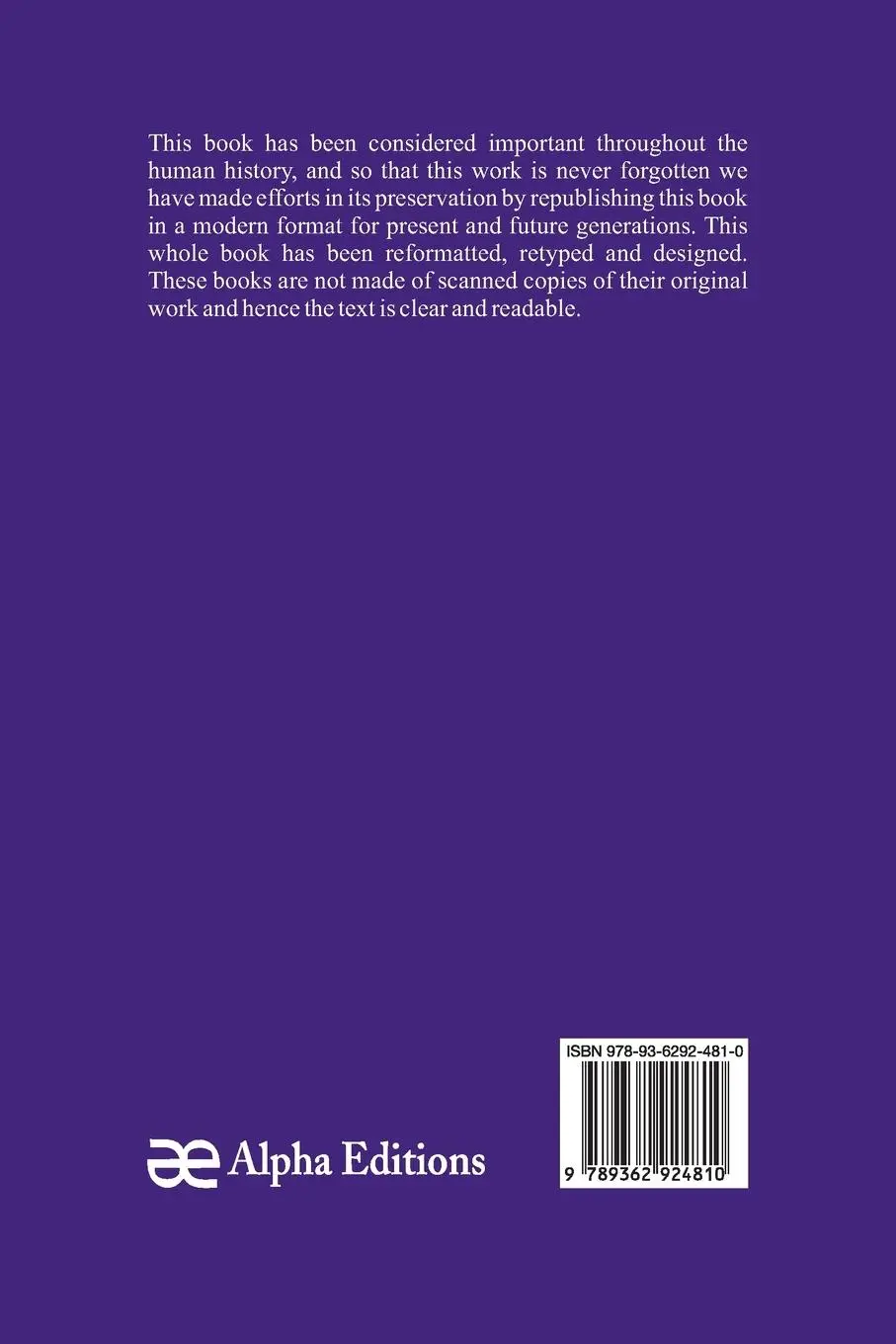 Rückseite: 9789362924810 | The Purchase Price; Or, The Cause of Compromise | Emerson Hough | Buch
