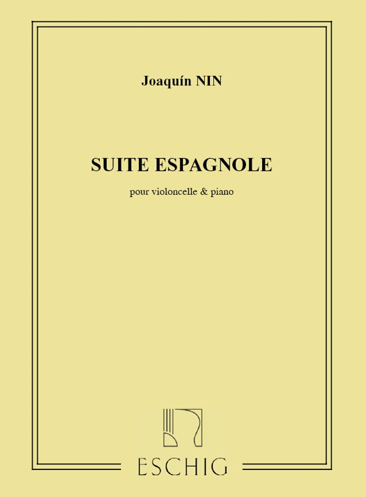 Cover: 9790045014810 | Suite Espagnole | Joaquin Nin-Culmell | Buch | 2001 | Max Eschig