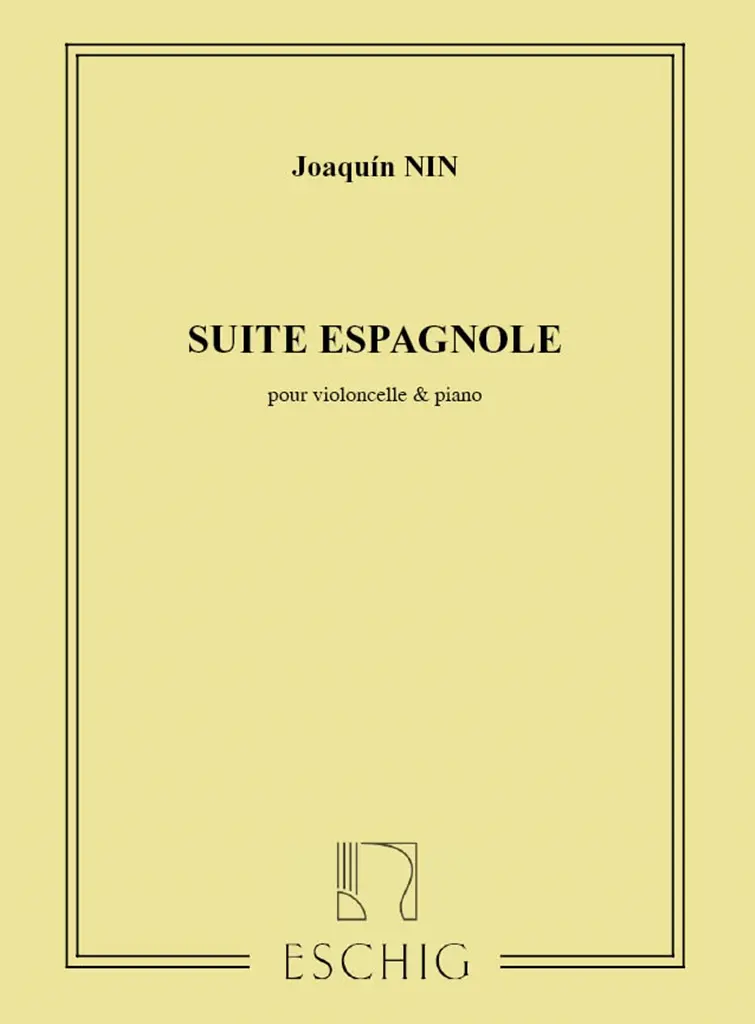 Cover: 9790045014810 | Suite Espagnole | Joaquin Nin-Culmell | Buch | 2001 | Max Eschig