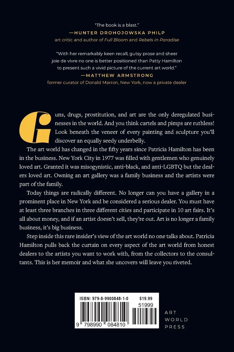 Rückseite: 9798990084810 | The Blonde with the Balls | An Insider's View of The Art World | Buch