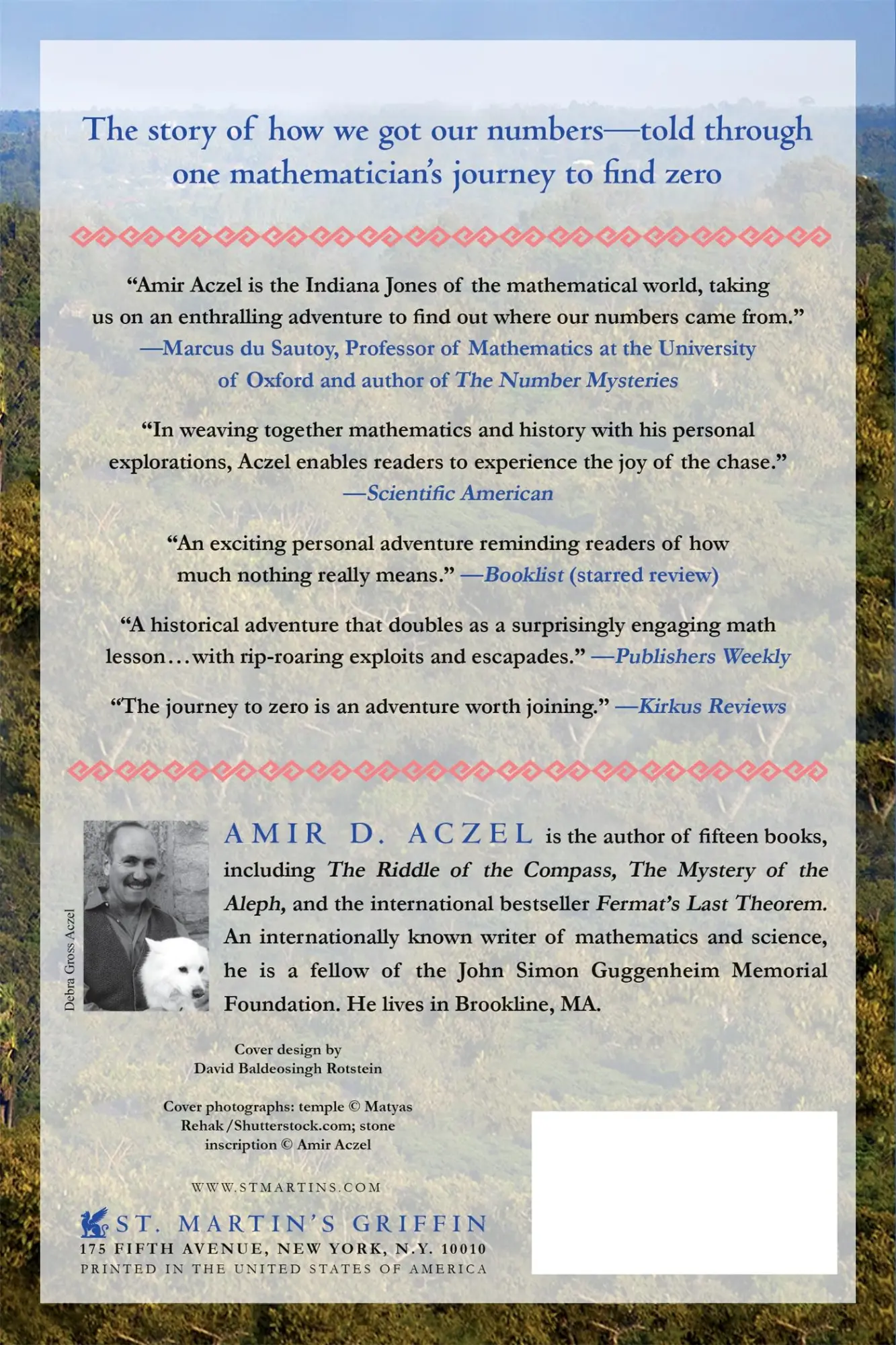 Rückseite: 9781250084910 | Finding Zero | Amir D. Aczel | Taschenbuch | 256 S. | Englisch | 2016