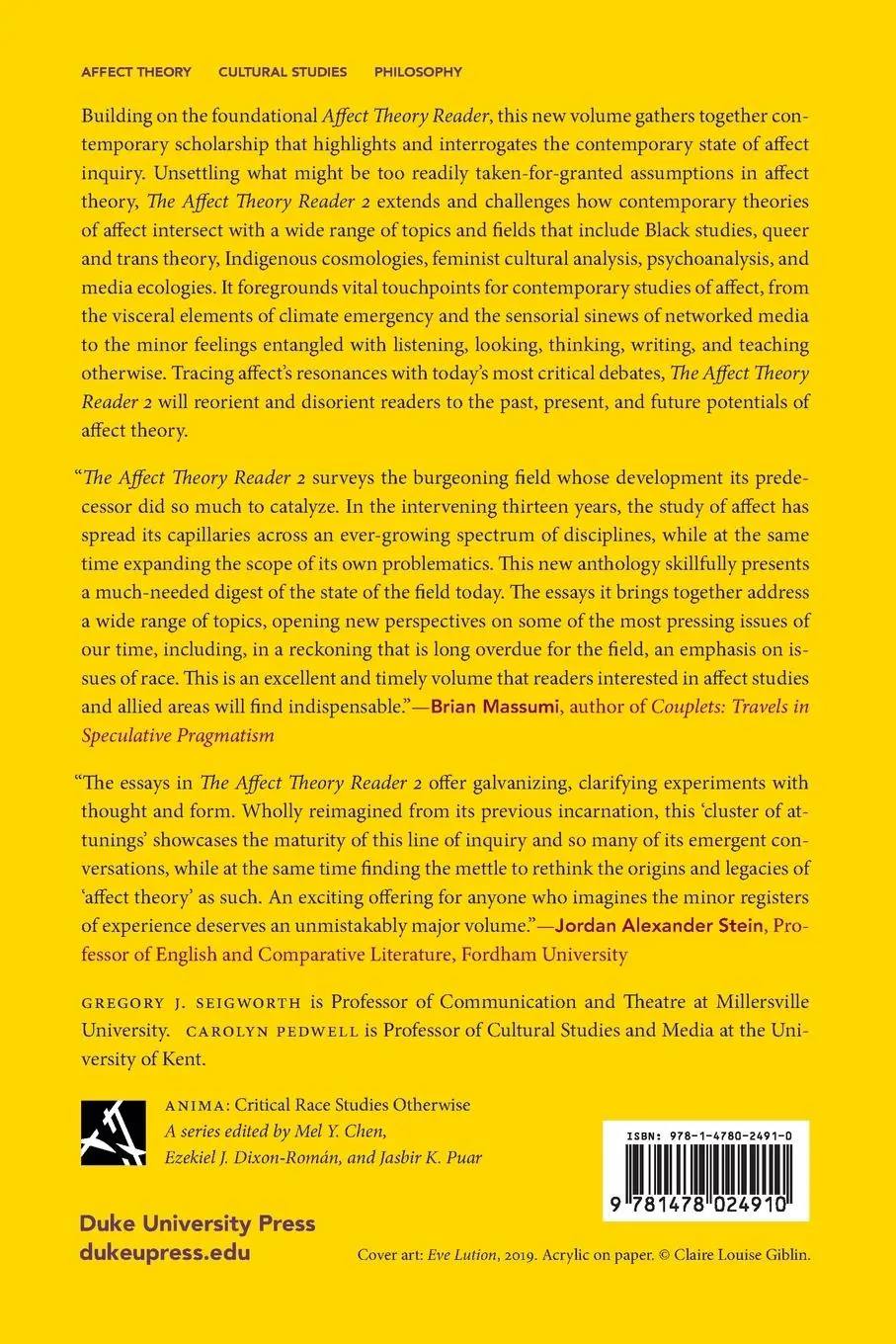 Rückseite: 9781478024910 | The Affect Theory Reader 2 | Worldings, Tensions, Futures | Seigworth