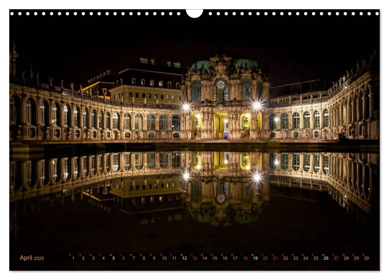 Bild: 9783435704910 | Eine Nacht in Dresden (Wandkalender 2025 DIN A3 quer), CALVENDO...