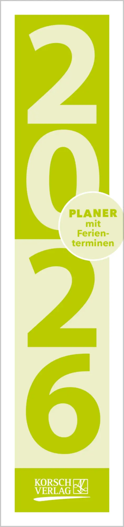 Cover: 9783731884910 | Streifenplaner Compact Grün 2026 | Verlag Korsch | Kalender | 13 S.