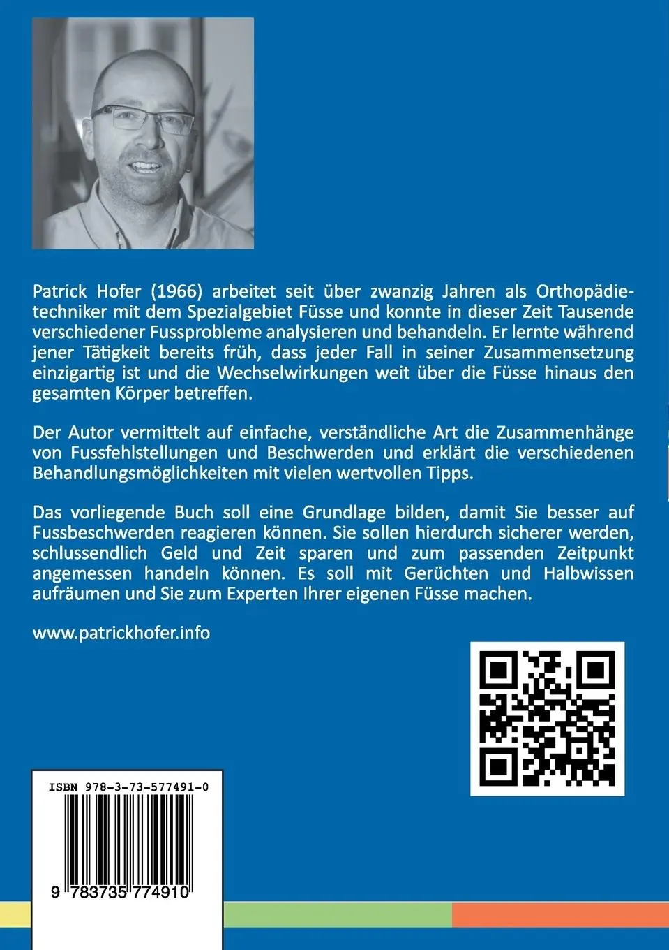 Rückseite: 9783735774910 | Füsse | Fussprobleme erkennen und behandeln | Patrick Hofer | Buch