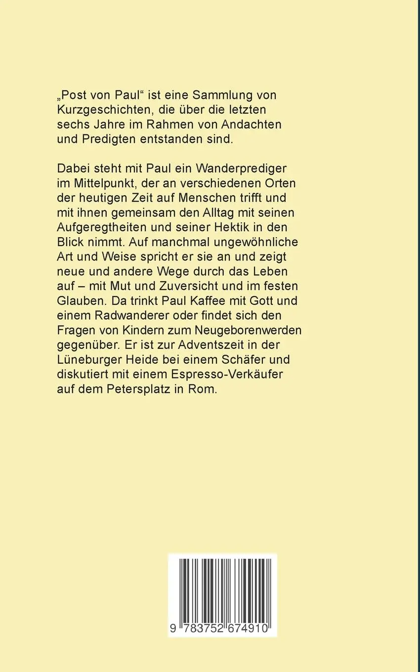 Rückseite: 9783752674910 | Post von Paul | Geschichten zum Wiederfinden | Enno Stöver | Buch