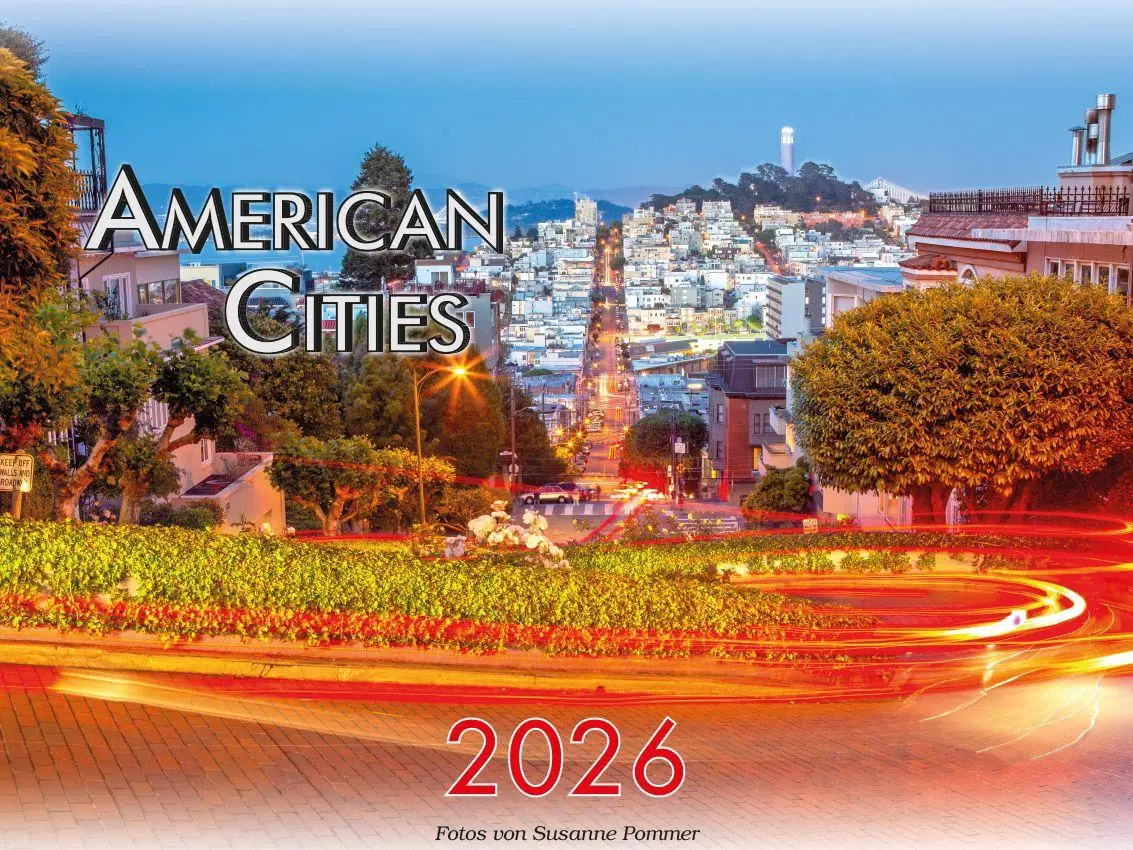 Cover: 9783948794910 | American Cities - Metropolen der USA Kalender 2026 | Pommer (u. a.)