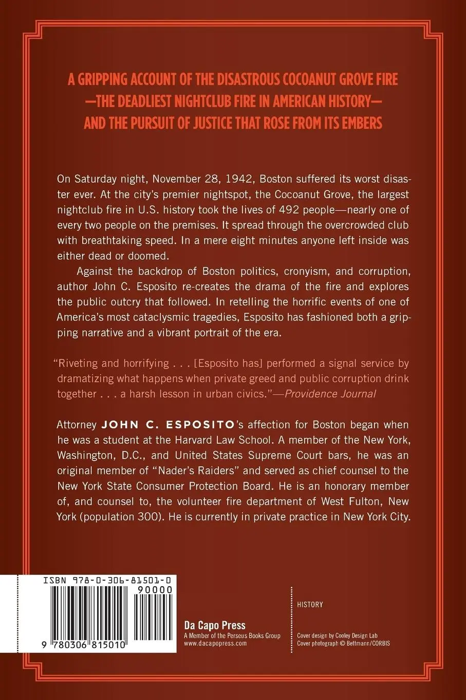 Rückseite: 9780306815010 | Fire in the Grove | The Cocoanut Grove Tragedy and Its Aftermath