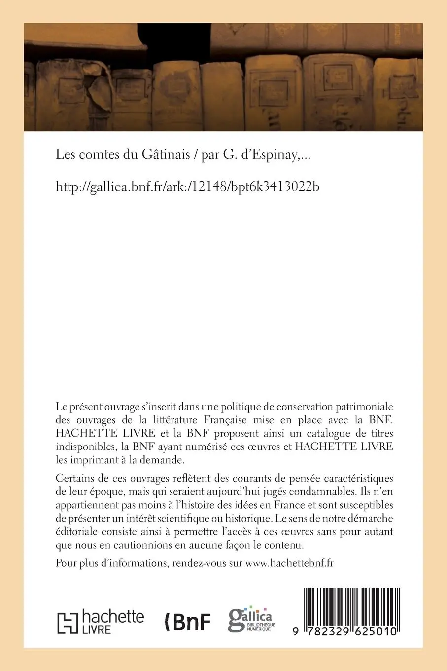 Rückseite: 9782329625010 | Les comtes du Gâtinais | Gustave D' Espinay | Taschenbuch | 2021