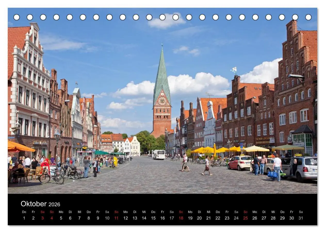 Bild: 9783516185010 | Hansestadt Lüneburg und Lüneburger Heide (Tischkalender 2026 DIN A5...