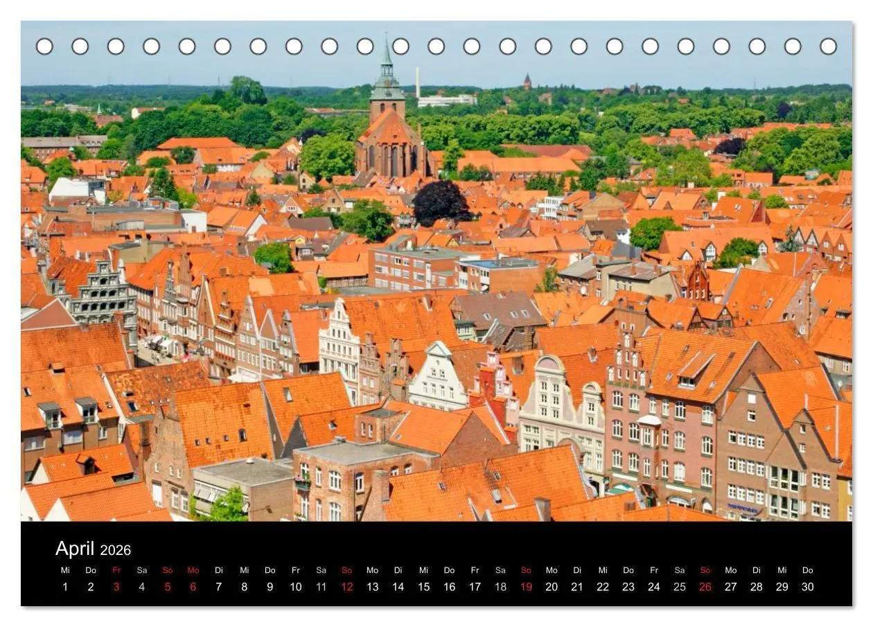 Bild: 9783516185010 | Hansestadt Lüneburg und Lüneburger Heide (Tischkalender 2026 DIN A5...
