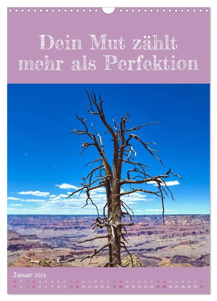 Bild: 9783516705010 | Positiv denken - Kalender für mehr Selbstvertrauen (Wandkalender...