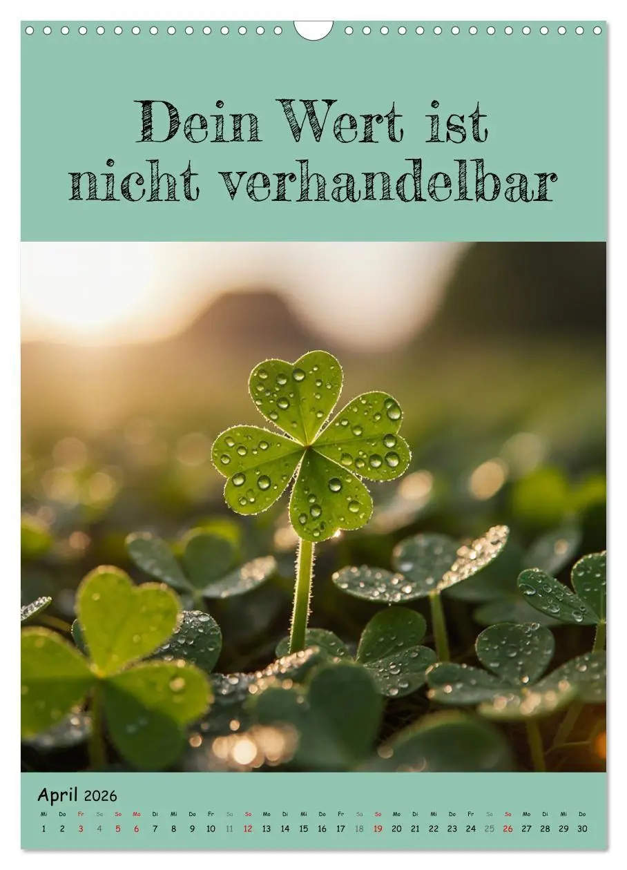 Bild: 9783516705010 | Positiv denken - Kalender für mehr Selbstvertrauen (Wandkalender...