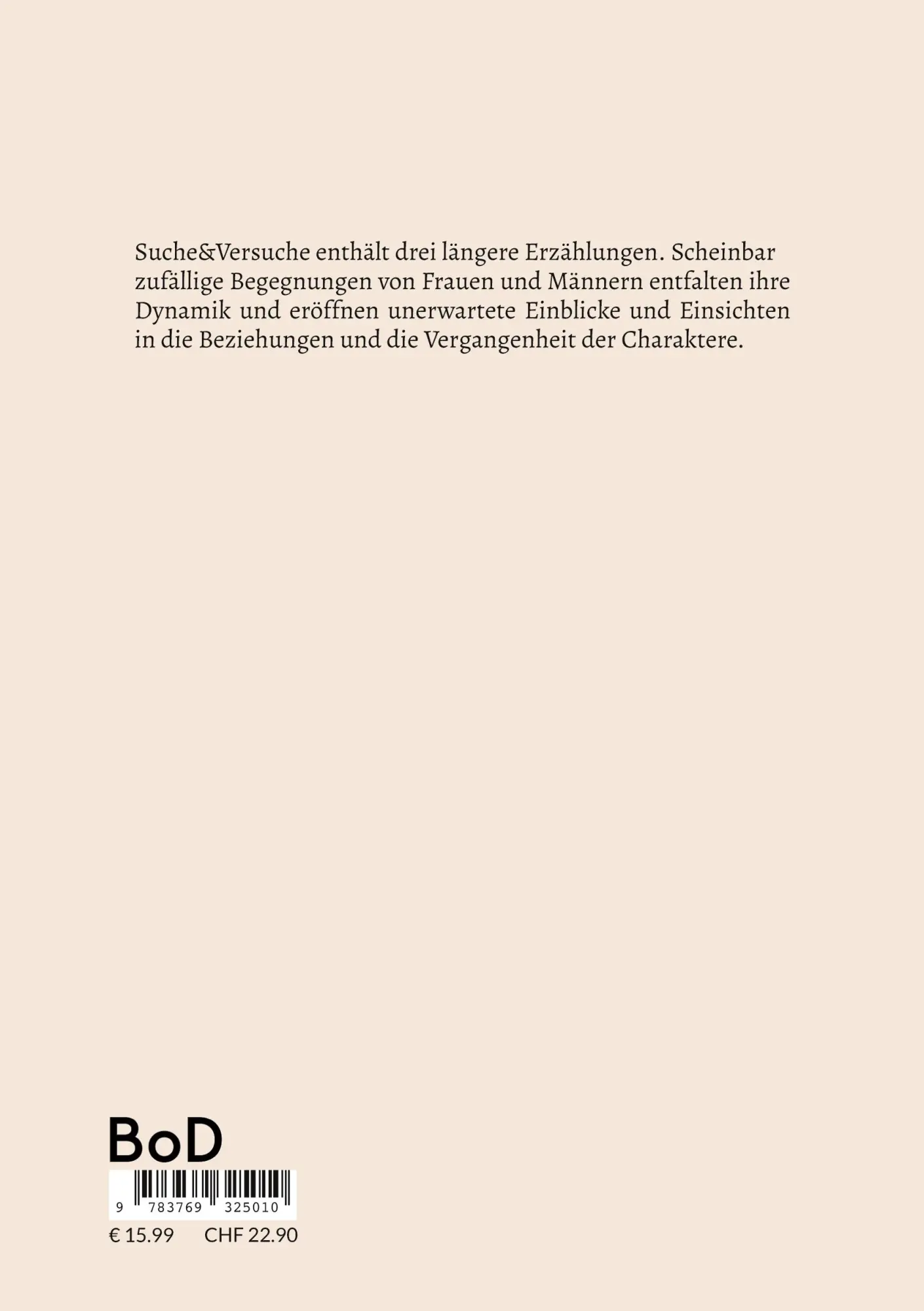 Rückseite: 9783769325010 | Suche &amp; Versuche | Erzählungen | Wilfried Herold | Taschenbuch | 2025