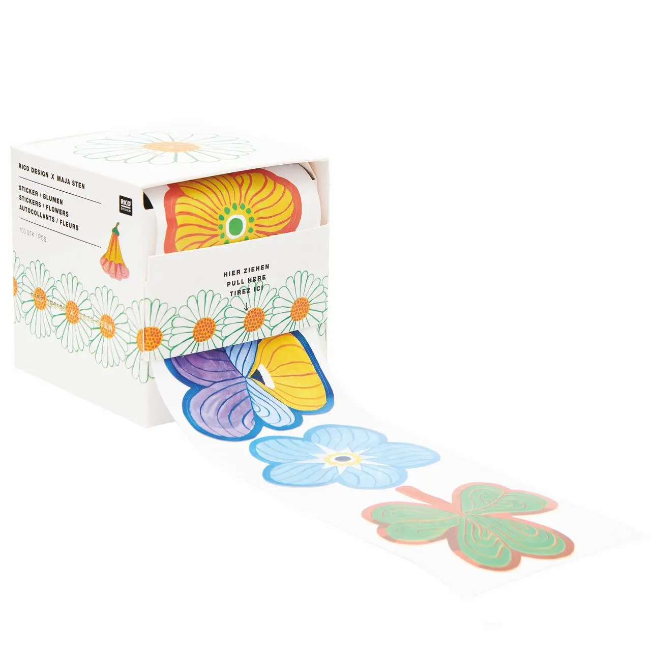 Sticker Midsommar Magic, Blumen FSC MIX, 100 Stk