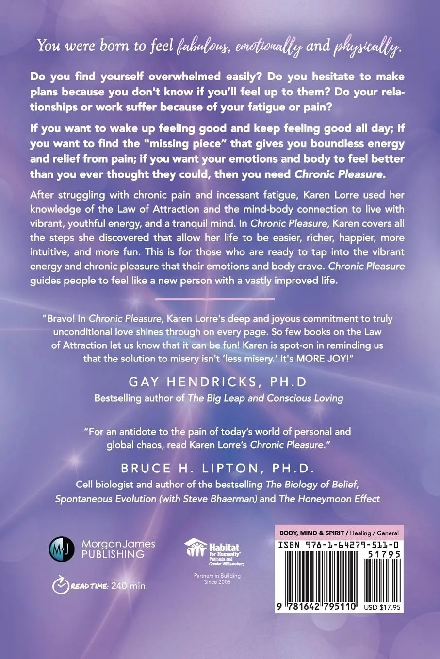 Rückseite: 9781642795110 | Chronic Pleasure | Karen Lorre | Taschenbuch | Englisch | 2020