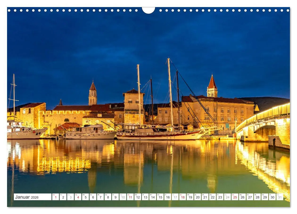 Bild: 9783457395110 | Kroatien - Welterbe Trogir (Wandkalender 2026 DIN A3 quer),...