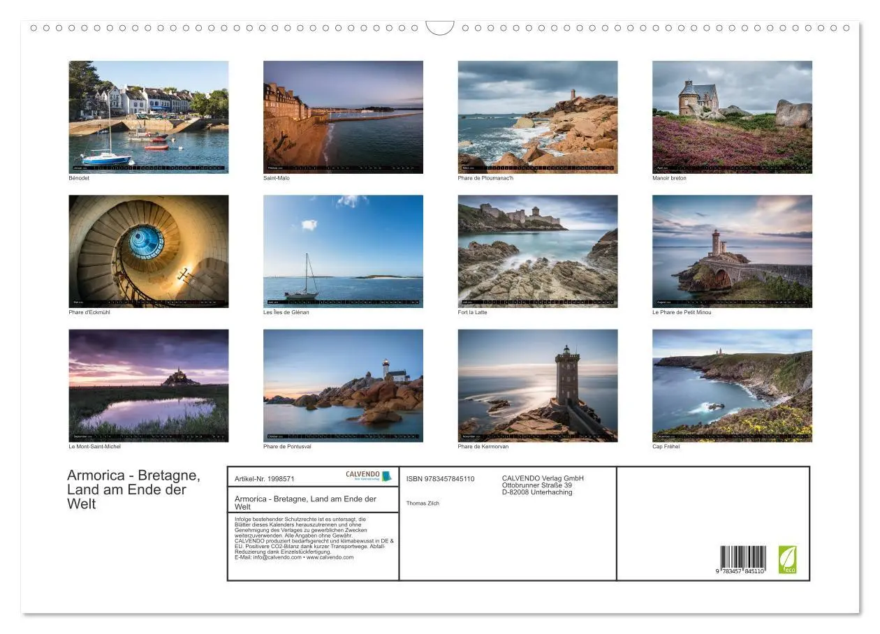 Bild: 9783457845110 | Armorica - Bretagne, Land am Ende der Welt (Wandkalender 2026 DIN...