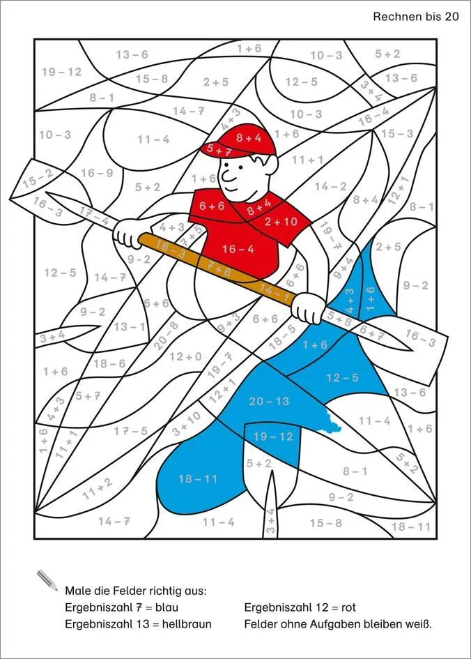 Bild: 9783788675110 | LERNSTERN Mein dickes Mathe-Malbuch Rechnen 1. Klasse | Schwertführer