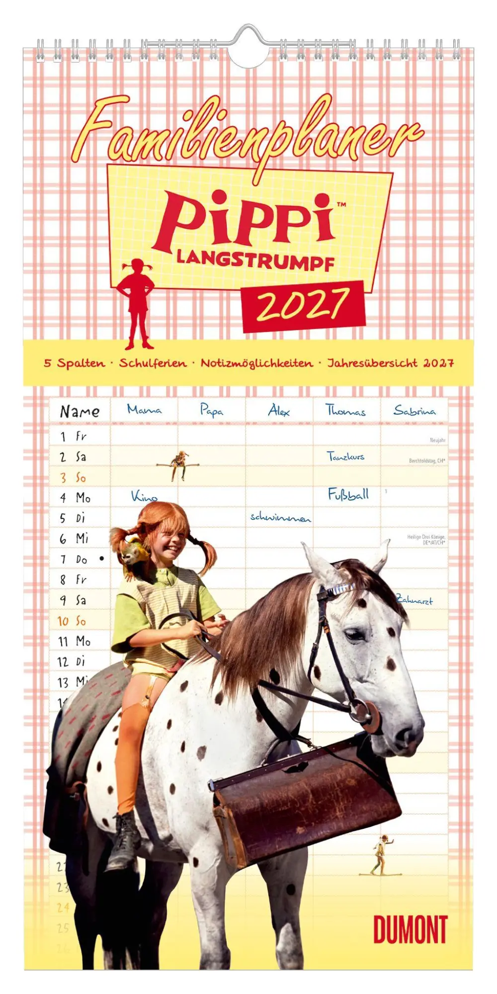 Cover: 4069095015210 | Familienplaner Pippi Langstrumpf 2027 | Neumann Verlage GmbH &amp; Co KG