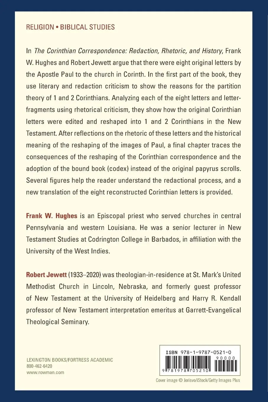 Rückseite: 9781978705210 | Corinthian Correspondence | Redaction, Rhetoric, and History | Buch