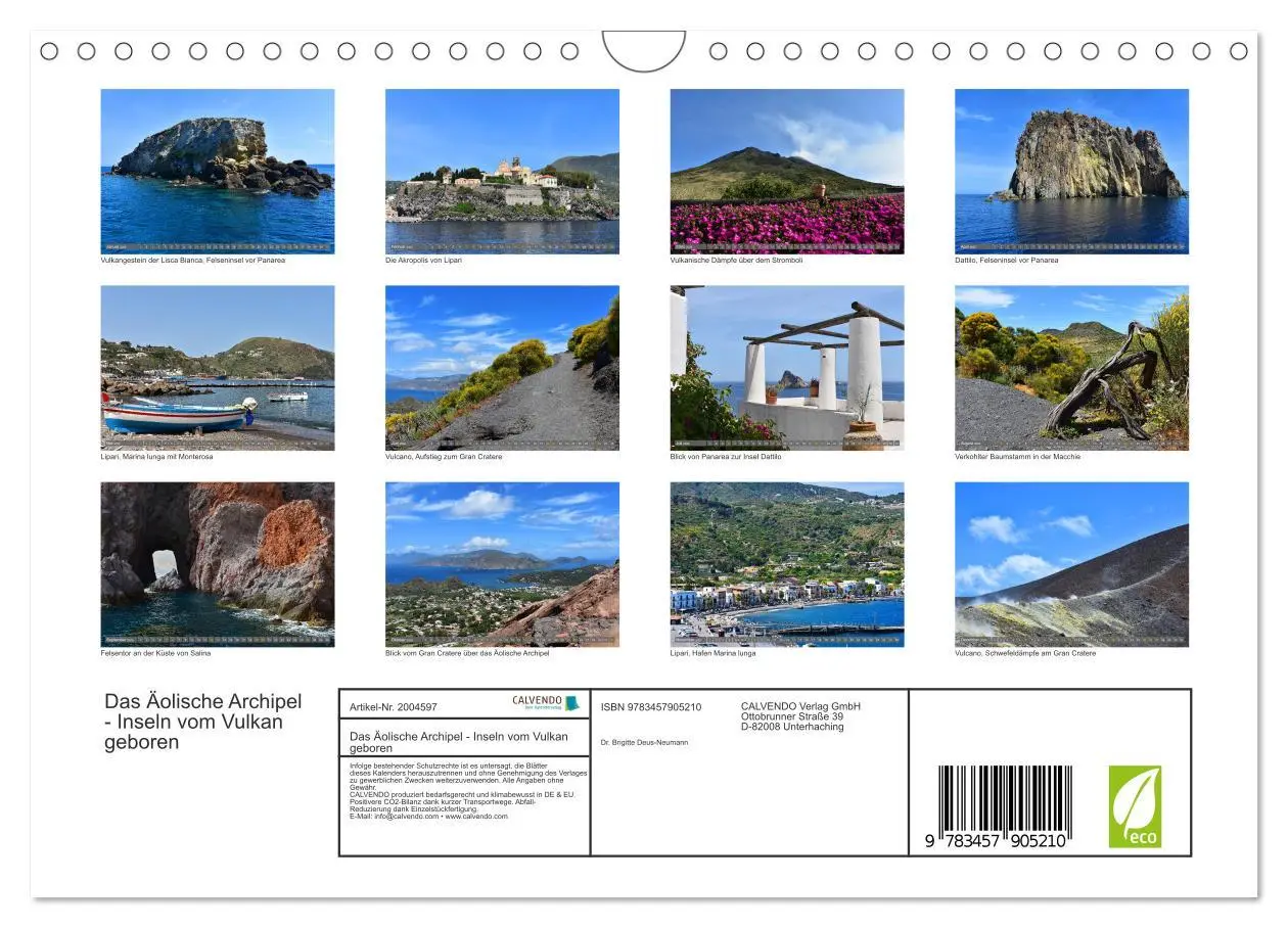 Bild: 9783457905210 | Das Äolische Archipel - Inseln vom Vulkan geboren (Wandkalender...