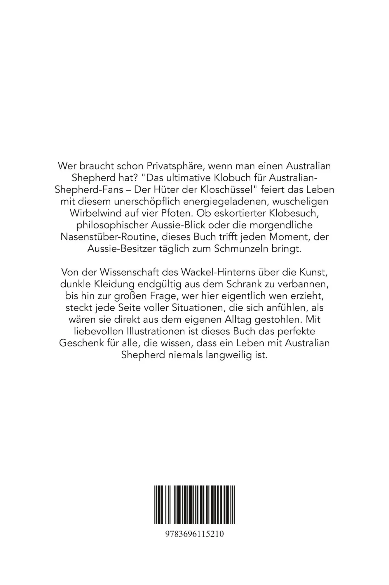 Rückseite: 9783696115210 | Das ultimative Klobuch für Australian-Shepherd-Fans | Hannah Schwarz